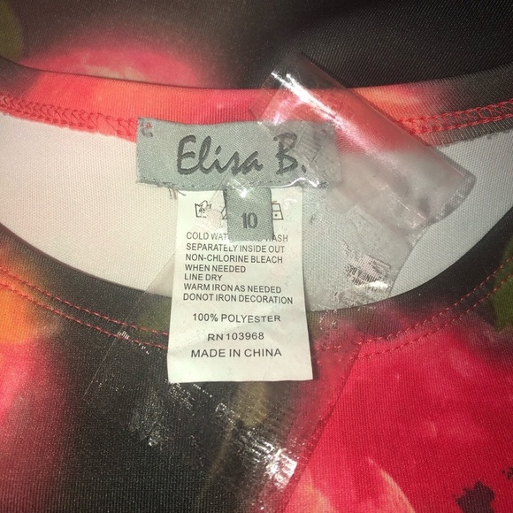 Elisa B (Y2K) floral crop top and flair skirt - Picture 3 of 4